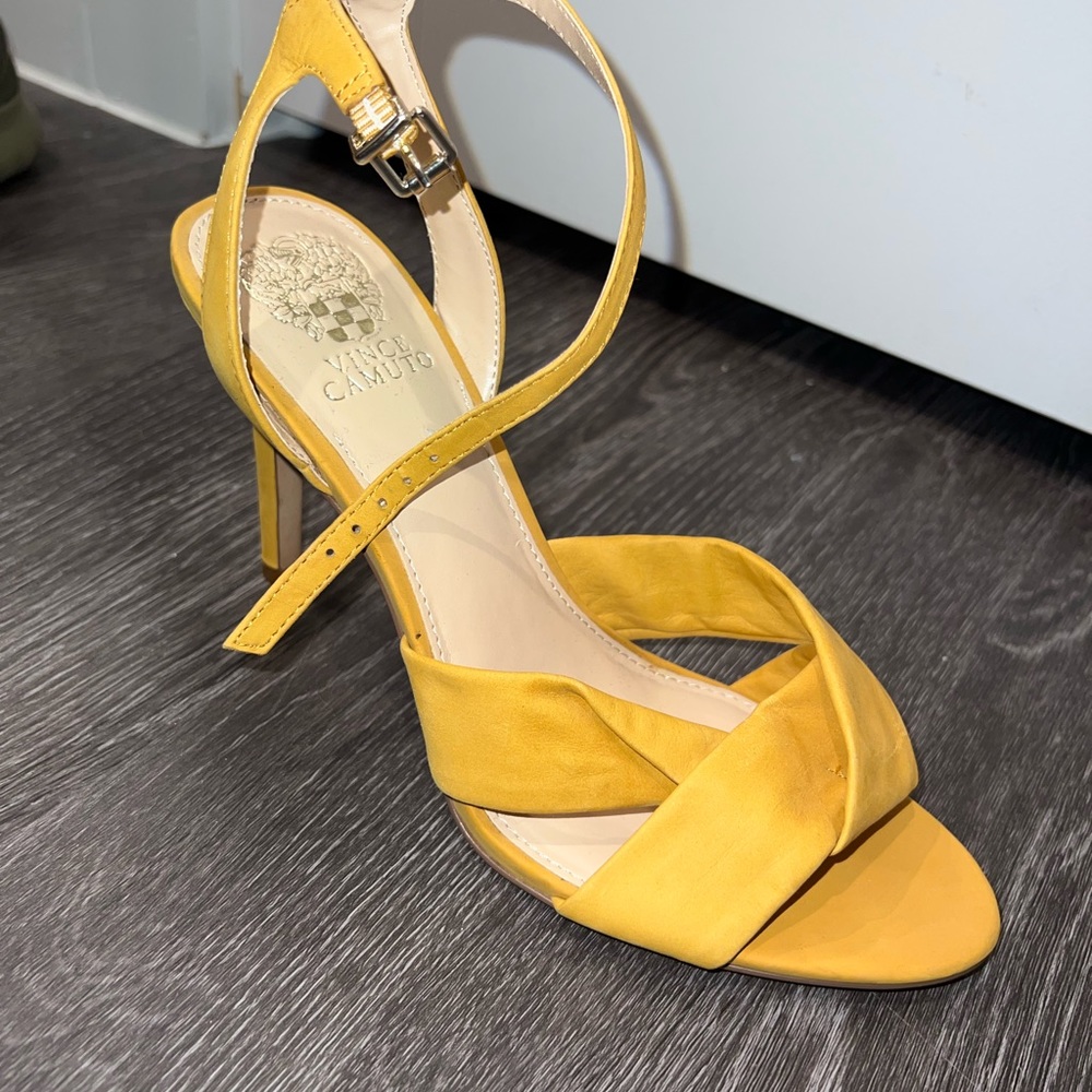 Vince Camuto Strappy Heels - Yellow